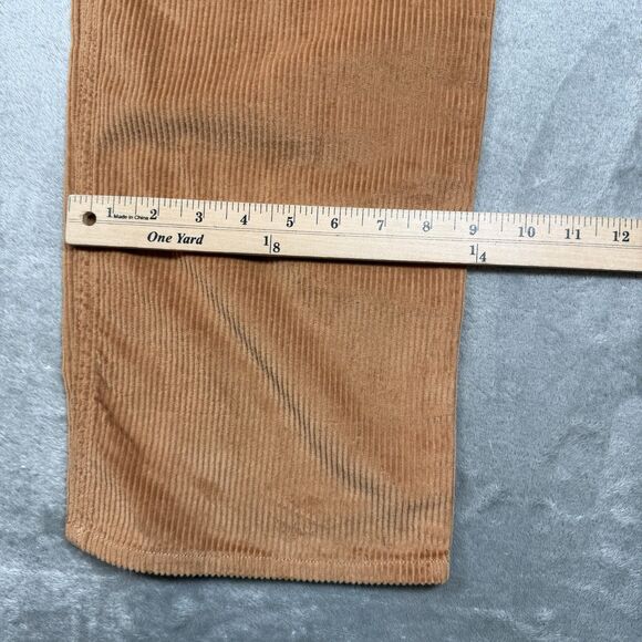 Hollister Pants Women's 9R Brown Corduroy High Rise Dad Pants - Picture 9 of 11